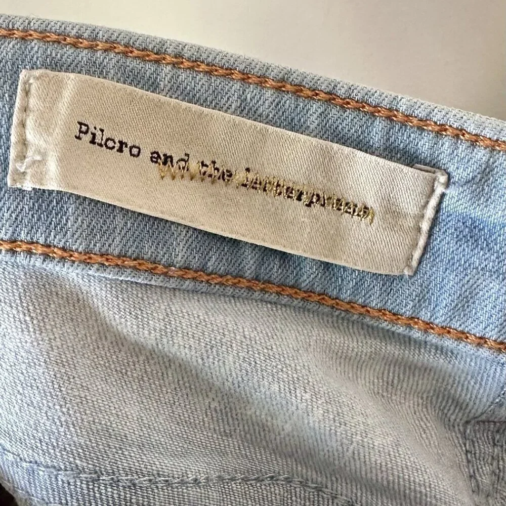 Anthropologie Pilcro & the Letterpress Light Denim Skinny Jeans - Size: 25